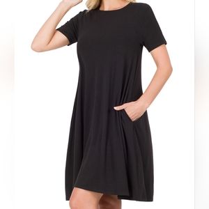COPY - Black Flare Dress with Pockets